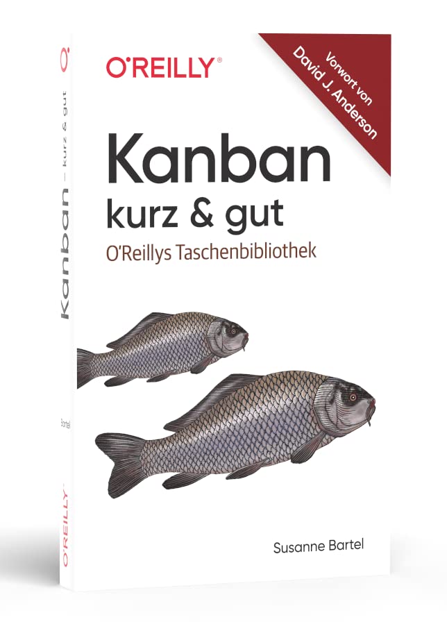 Buch-Cover von Kanban - kurz & gut von Susanne Bartel. Zeigt 2 Catlabarben, asiatische Süßwasserfische.